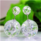 Load image into Gallery viewer, 2017 new fashion brand jewery elegant double imitation pearl stud earrings for women cute opal beads earrings