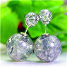 Load image into Gallery viewer, 2017 new fashion brand jewery elegant double imitation pearl stud earrings for women cute opal beads earrings