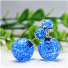 Load image into Gallery viewer, 2017 new fashion brand jewery elegant double imitation pearl stud earrings for women cute opal beads earrings