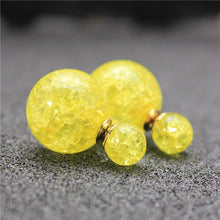 Load image into Gallery viewer, 2017 new fashion brand jewery elegant double imitation pearl stud earrings for women cute opal beads earrings