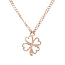 Load image into Gallery viewer, Golden Plated Clover Wish Love Alloy Clavicular Bones Pendant Short Chocker Necklace