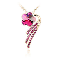 Load image into Gallery viewer, Star Jewelry New Fashion Necklaces For Women 2015 Alloy Metal Jewerly Sets Flower Crystal Stud Earring