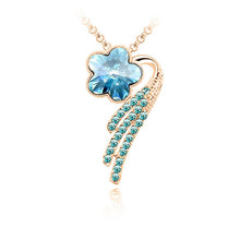Load image into Gallery viewer, Star Jewelry New Fashion Necklaces For Women 2015 Alloy Metal Jewerly Sets Flower Crystal Stud Earring