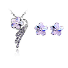 Load image into Gallery viewer, Star Jewelry New Fashion Necklaces For Women 2015 Alloy Metal Jewerly Sets Flower Crystal Stud Earring