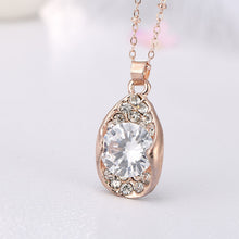Load image into Gallery viewer, Beautiful Unique Design For Women with Cubic Zirconia Earrings Pendants Necklaces Jewelry Set For Wedding Engagement