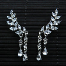 Load image into Gallery viewer, Women's Angel Wings Stud Earrings Rhinestone Inlaid Alloy Ear Jewelry Party Earring Gothic Feather Brincos Fashion 2017