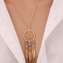 Load image into Gallery viewer, European And American Fashion Dreamcatcher Feather Necklace Pendant Jewelry Wholesale A Clavicle Temperament Woman A Gift