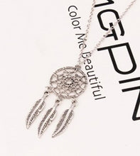 Load image into Gallery viewer, European And American Fashion Dreamcatcher Feather Necklace Pendant Jewelry Wholesale A Clavicle Temperament Woman A Gift