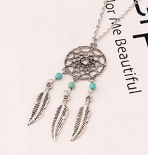 Load image into Gallery viewer, European And American Fashion Dreamcatcher Feather Necklace Pendant Jewelry Wholesale A Clavicle Temperament Woman A Gift