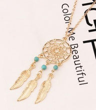 Load image into Gallery viewer, European And American Fashion Dreamcatcher Feather Necklace Pendant Jewelry Wholesale A Clavicle Temperament Woman A Gift