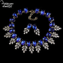 Load image into Gallery viewer, Dvacaman Brand 2016 Fashion Wedding Party Jewelry Sets Women Indian Bridal Statement Necklace&amp;Earrings Accessory Love Gifts O40