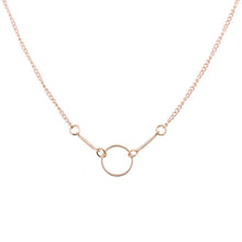 Load image into Gallery viewer, New Gold-color Bone Karma Circle Alloy Clavicular Bones Pendant Short Chocker Necklace