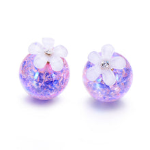 Load image into Gallery viewer, 5 pairs/lot Gradient Color Double Ball Simulated Pearl Earring For Women Crystal Flower Stud Earrings Pusety Brincos Wholesale