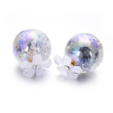 Load image into Gallery viewer, 5 pairs/lot Gradient Color Double Ball Simulated Pearl Earring For Women Crystal Flower Stud Earrings Pusety Brincos Wholesale