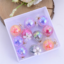 Load image into Gallery viewer, 5 pairs/lot Gradient Color Double Ball Simulated Pearl Earring For Women Crystal Flower Stud Earrings Pusety Brincos Wholesale