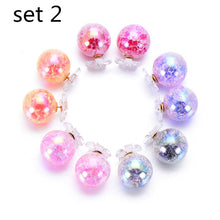 Load image into Gallery viewer, 5 pairs/lot Gradient Color Double Ball Simulated Pearl Earring For Women Crystal Flower Stud Earrings Pusety Brincos Wholesale