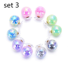 Load image into Gallery viewer, 5 pairs/lot Gradient Color Double Ball Simulated Pearl Earring For Women Crystal Flower Stud Earrings Pusety Brincos Wholesale