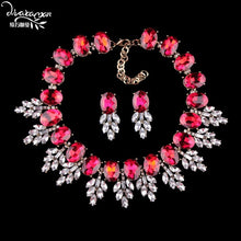 Load image into Gallery viewer, Dvacaman Brand 2016 Fashion Wedding Party Jewelry Sets Women Indian Bridal Statement Necklace&amp;Earrings Accessory Love Gifts O40