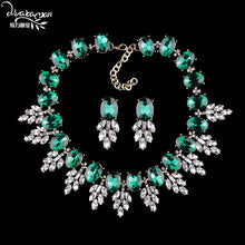 Load image into Gallery viewer, Dvacaman Brand 2016 Fashion Wedding Party Jewelry Sets Women Indian Bridal Statement Necklace&amp;Earrings Accessory Love Gifts O40