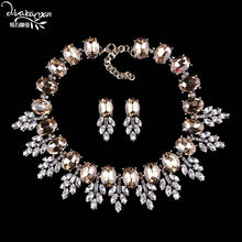 Load image into Gallery viewer, Dvacaman Brand 2016 Fashion Wedding Party Jewelry Sets Women Indian Bridal Statement Necklace&amp;Earrings Accessory Love Gifts O40