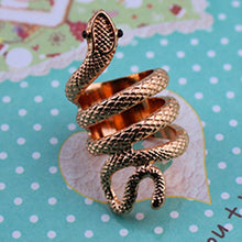 Load image into Gallery viewer, New fashion accessories wholesale girl birthday hip-hop party vivid animal small snake ring gift free shipping SETS