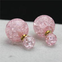 Load image into Gallery viewer, 2017 new fashion brand jewery elegant double imitation pearl stud earrings for women cute opal beads earrings