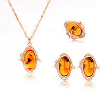 Load image into Gallery viewer, ZOSHI jewelry sets african bridal gold color necklace earrings Ring wedding crystal sieraden women fashion jewellery set