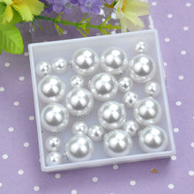 Load image into Gallery viewer, 5pair/lot 2016 Fashion Jewelry Women Earrings Double Sided Matte Ball Simulated Pearl Stud Earrings For Women Set Girl Colorful