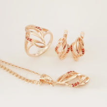 Load image into Gallery viewer, 2018 New Trendy Bridal Jewelry Sets Hot Selling Red Cubic Zircon African Wedding Jewelry Sets Designs for Women