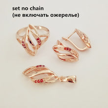 Load image into Gallery viewer, 2018 New Trendy Bridal Jewelry Sets Hot Selling Red Cubic Zircon African Wedding Jewelry Sets Designs for Women