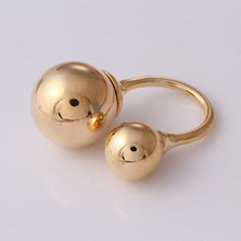 Load image into Gallery viewer, Floating charm Fashion High Quality Ring Double Pearls Ring Lovey Glory Stone Asymmetry imitation pearl Jewelry KA0117