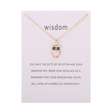 Load image into Gallery viewer, Fashion Hot Color Glaze Wisdom Owl Pendant Necklace Jewelry For Women Girl Wholesale