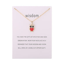 Load image into Gallery viewer, Fashion Hot Color Glaze Wisdom Owl Pendant Necklace Jewelry For Women Girl Wholesale