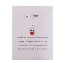 Load image into Gallery viewer, Fashion Hot Color Glaze Wisdom Owl Pendant Necklace Jewelry For Women Girl Wholesale