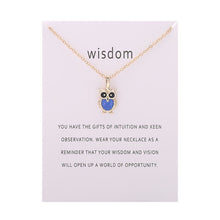 Load image into Gallery viewer, Fashion Hot Color Glaze Wisdom Owl Pendant Necklace Jewelry For Women Girl Wholesale