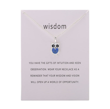 Load image into Gallery viewer, Fashion Hot Color Glaze Wisdom Owl Pendant Necklace Jewelry For Women Girl Wholesale