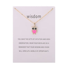 Load image into Gallery viewer, Fashion Hot Color Glaze Wisdom Owl Pendant Necklace Jewelry For Women Girl Wholesale