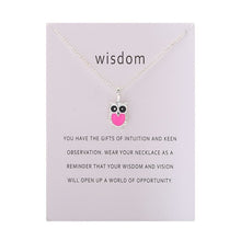 Load image into Gallery viewer, Fashion Hot Color Glaze Wisdom Owl Pendant Necklace Jewelry For Women Girl Wholesale