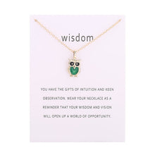 Load image into Gallery viewer, Fashion Hot Color Glaze Wisdom Owl Pendant Necklace Jewelry For Women Girl Wholesale