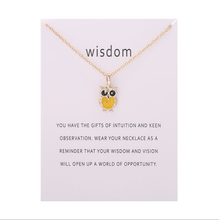 Load image into Gallery viewer, Fashion Hot Color Glaze Wisdom Owl Pendant Necklace Jewelry For Women Girl Wholesale