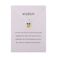 Load image into Gallery viewer, Fashion Hot Color Glaze Wisdom Owl Pendant Necklace Jewelry For Women Girl Wholesale