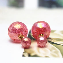 Load image into Gallery viewer, 2017 new fashion brand jewery elegant double imitation pearl stud earrings for women cute opal beads earrings