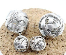 Load image into Gallery viewer, Hot Selling New Fashion Double Sides imitation Pearl Earring Ball Stud Earrings For Girls Gold-color Beads Jewelry