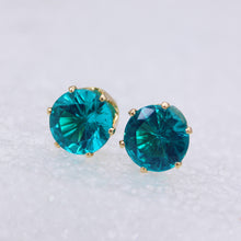 Load image into Gallery viewer, 2018 new fashion brand jewelry crystal stud earrings for women tiny simple crown earrings Christmas gift