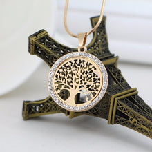 Load image into Gallery viewer, Tree Of Life Pendant Necklace Women Jewelry 2018 Fashion Bijoux Austrian Crystal Gold Color Chain Necklaces &amp; Pendants XL06979