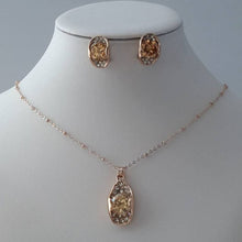 Load image into Gallery viewer, Beautiful Unique Design For Women with Cubic Zirconia Earrings Pendants Necklaces Jewelry Set For Wedding Engagement