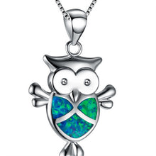 Load image into Gallery viewer, New Fashion Cute Silver Filled Blue Opal Sea Turtle Pendant Necklace for Women Female Animal Wedding Ocean Beach Jewelry Gift