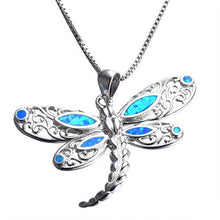 Load image into Gallery viewer, New Fashion Cute Silver Filled Blue Opal Sea Turtle Pendant Necklace for Women Female Animal Wedding Ocean Beach Jewelry Gift