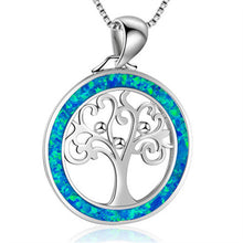Load image into Gallery viewer, New Fashion Cute Silver Filled Blue Opal Sea Turtle Pendant Necklace for Women Female Animal Wedding Ocean Beach Jewelry Gift