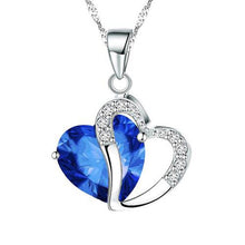 Load image into Gallery viewer, FAMSHIN 2018 Sell like Hot Cakes 6 colors Top Class lady Fashion Heart Pendant Necklace Crystal jewelry New Girls Women Jewelry